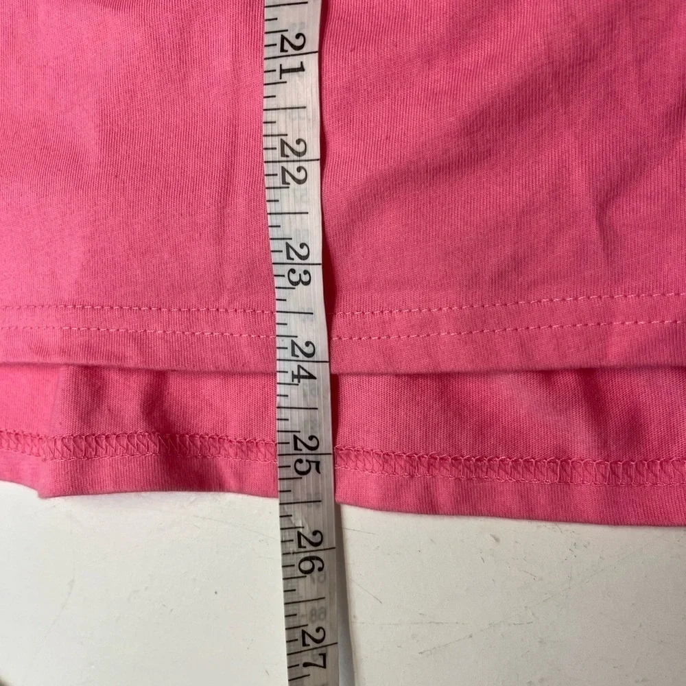 Molly Bracken Lili Sidonio Ruffle Sleeve Preppy Soft Tee Shirt Blouse Top Pink-M - Picture 12 of 12
